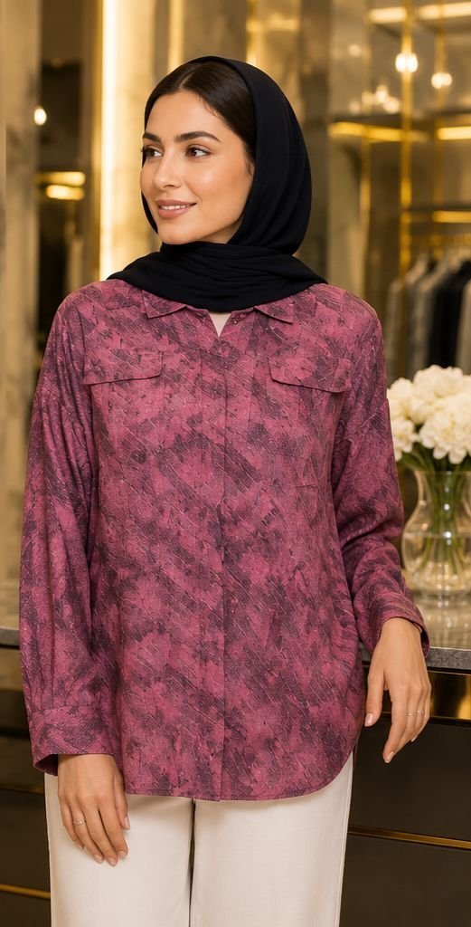 مانتو زنانه کنفی طرحدار