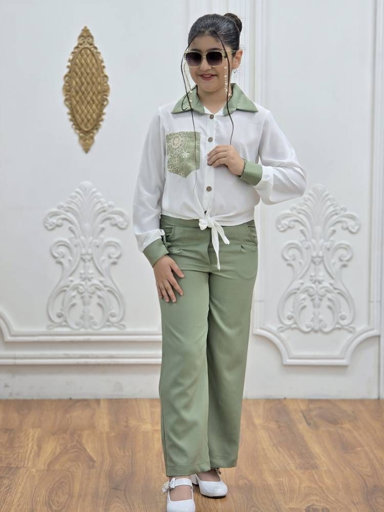 شلوار و شومیز جلو گره