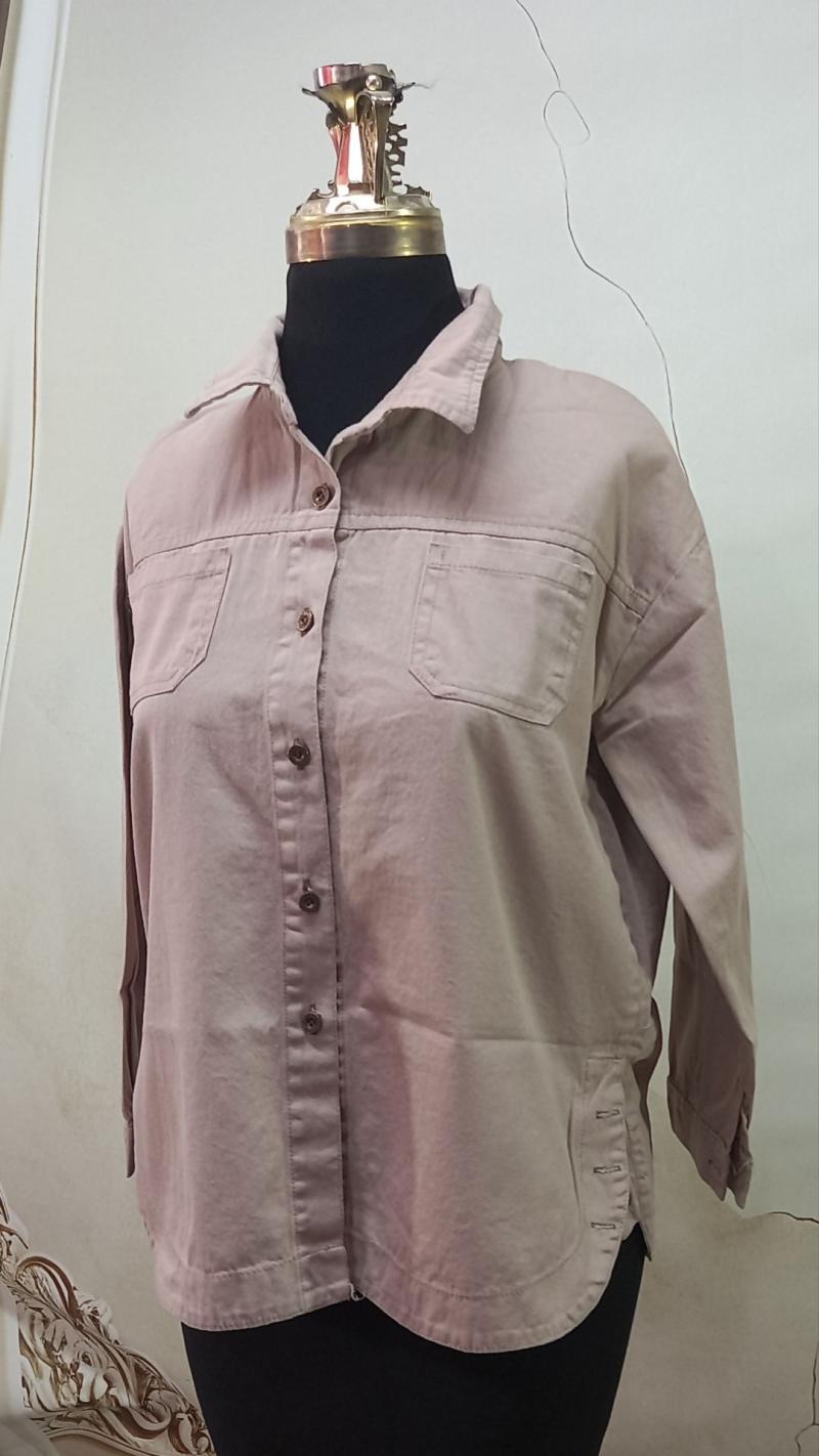 مانتو کتان دمپا دکمه