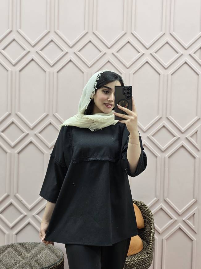 تونیک جلو بسته ریش ریش