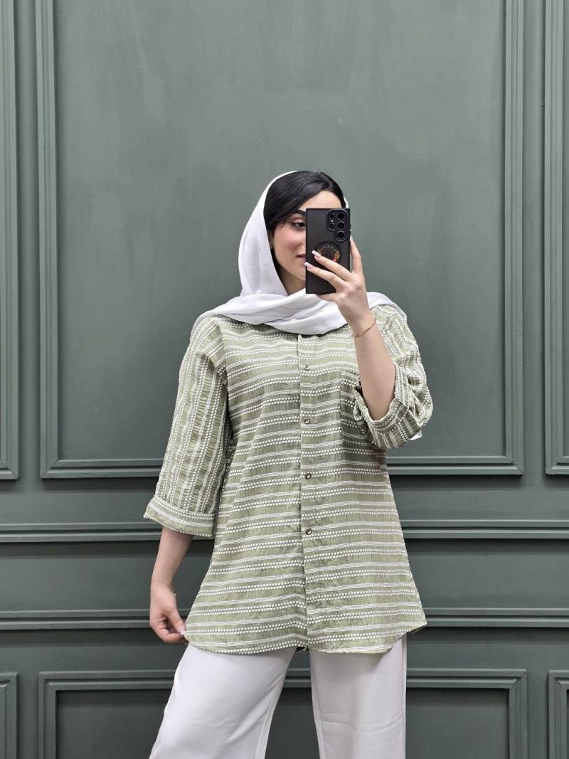 مانتو کوک دوزی آستین پاکتی