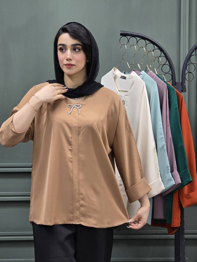 شومیز الیزه پاپیون دار