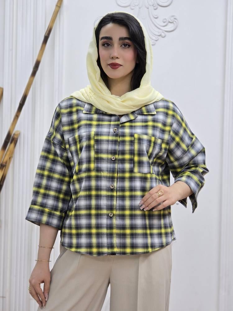 شومیز چهارخانه ریز