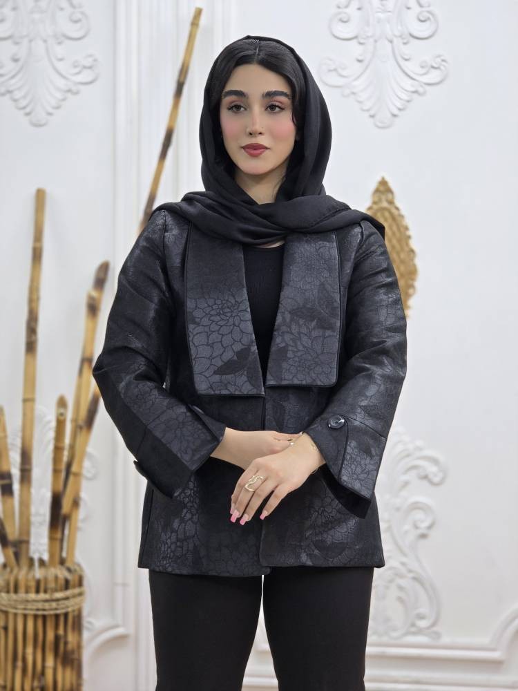 کت ژاکارد طرح پروانه