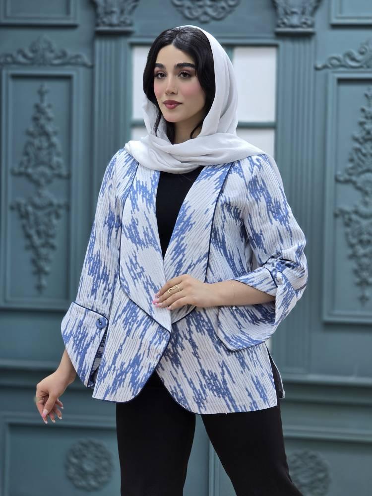 کت ژاکارد آستین کلوش