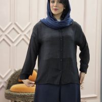 شومیز شیشه ای آستین بلند