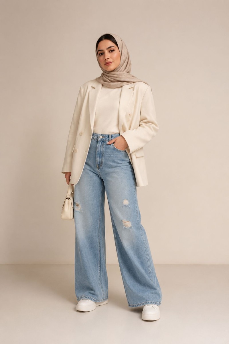 شلوار جین فلر بگ