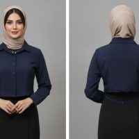 شومیز سیلک پشت بند