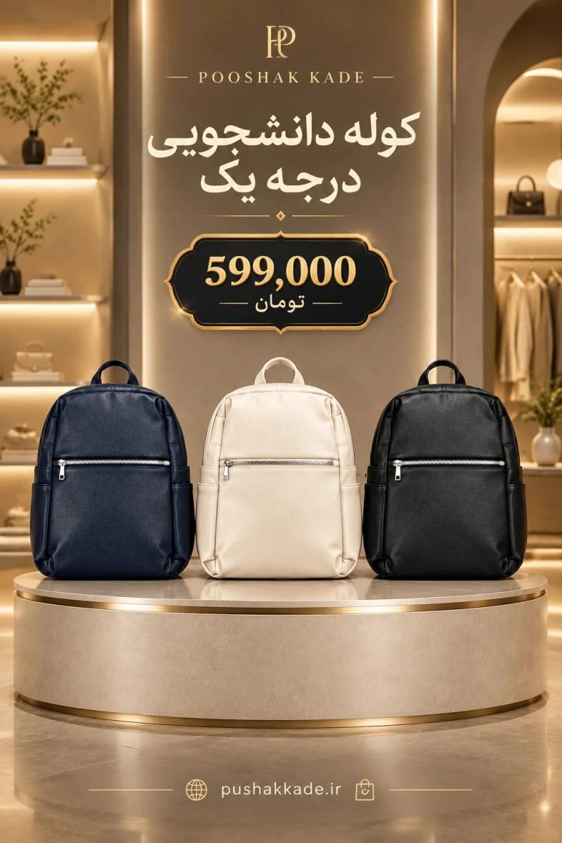 کوله چرم دانشجویی