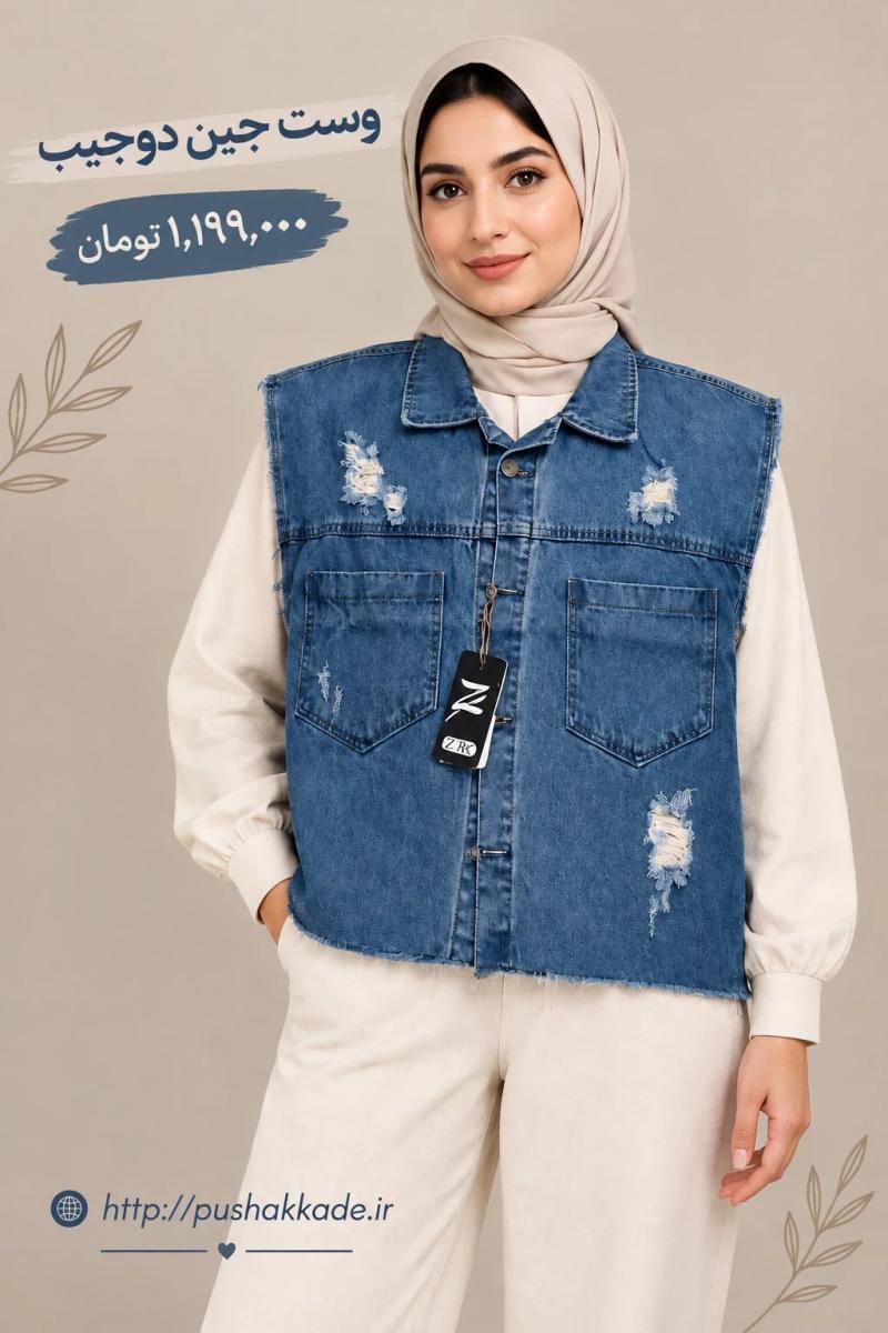 وست جین دو جیب